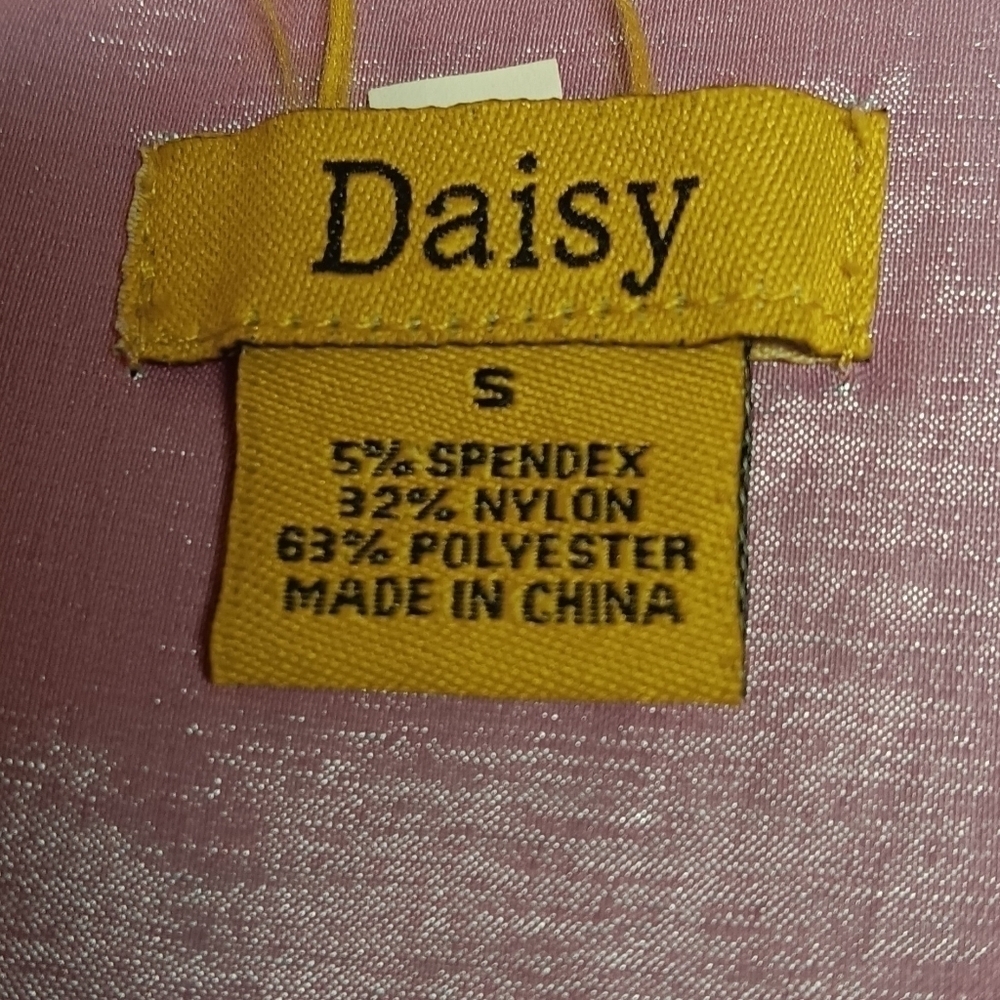 Daisy Top Pink Shimmer Gorgeous Women's Size Small - Picture 3 of 7